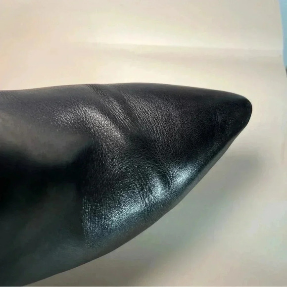 EUC MICHAEL KORS ANKLE BOOT BLK SZ 6M LEATHER 3 BUCKLE ZIPPER 3 IN STILETTO - Picture 12 of 15